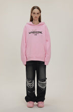 LOSTCTRL Studded Rhinestone Print Hoodie - COPPING THREADS - LOSTCTRL