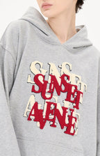 LOSTCTRL Sunset Embroidered Logo Print Hoodie - COPPING THREADS - LOSTCTRL