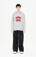 LOSTCTRL Sunset Embroidered Logo Print Hoodie - COPPING THREADS - LOSTCTRL