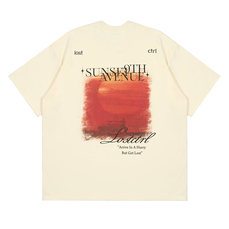 LOSTCTRL Sunset Print Tee - COPPING THREADS - LOSTCTRL