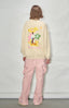 LOSTCTRL Twin Flowers Foam Print Sweatshirt - COPPING THREADS - LOSTCTRL