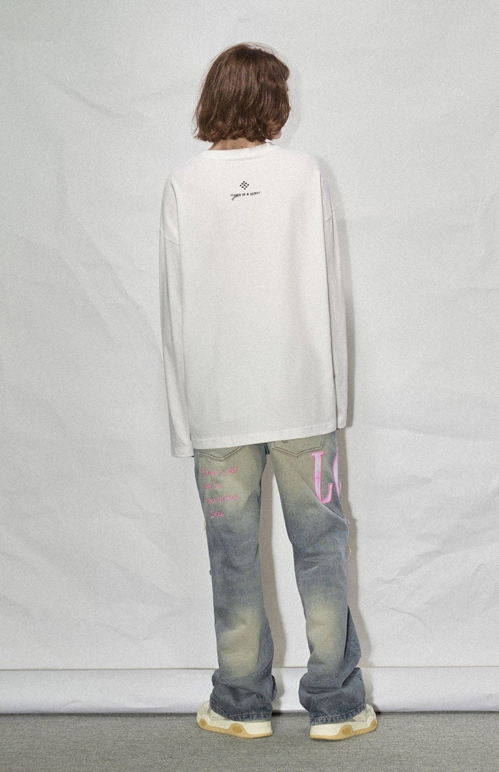 LOSTCTRL Wilted Letter Print Long Sleeve Tee - COPPING THREADS - LOSTCTRL