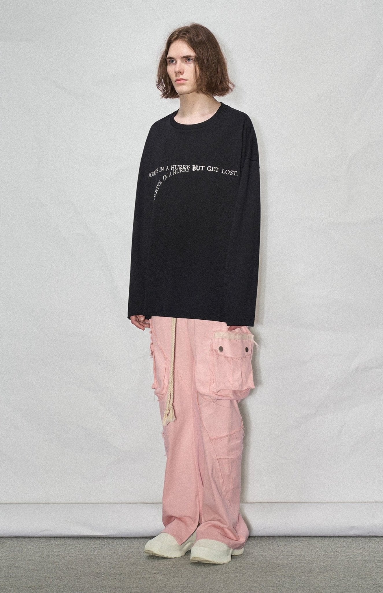 LOSTCTRL Wilted Letter Print Long Sleeve Tee - COPPING THREADS - LOSTCTRL
