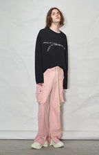 LOSTCTRL Wilted Letter Print Long Sleeve Tee - COPPING THREADS - LOSTCTRL