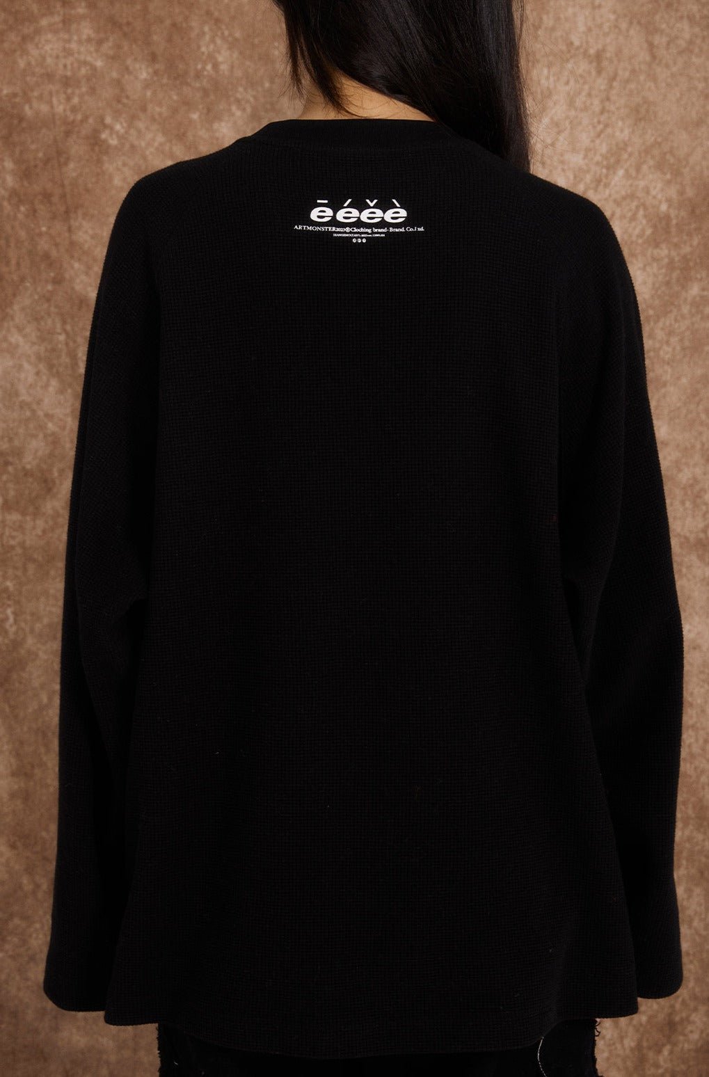 Love Heart Waffle Grid Sweatshirt - COPPING THREADS - ARTMONSTER