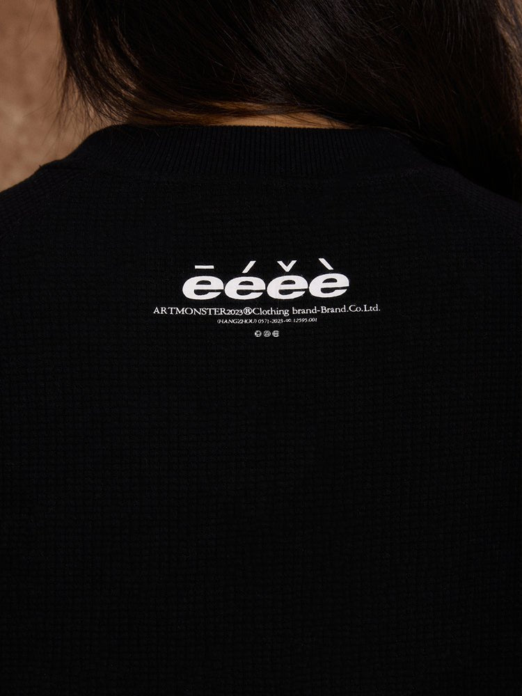 Love Heart Waffle Grid Sweatshirt - COPPING THREADS - ARTMONSTER