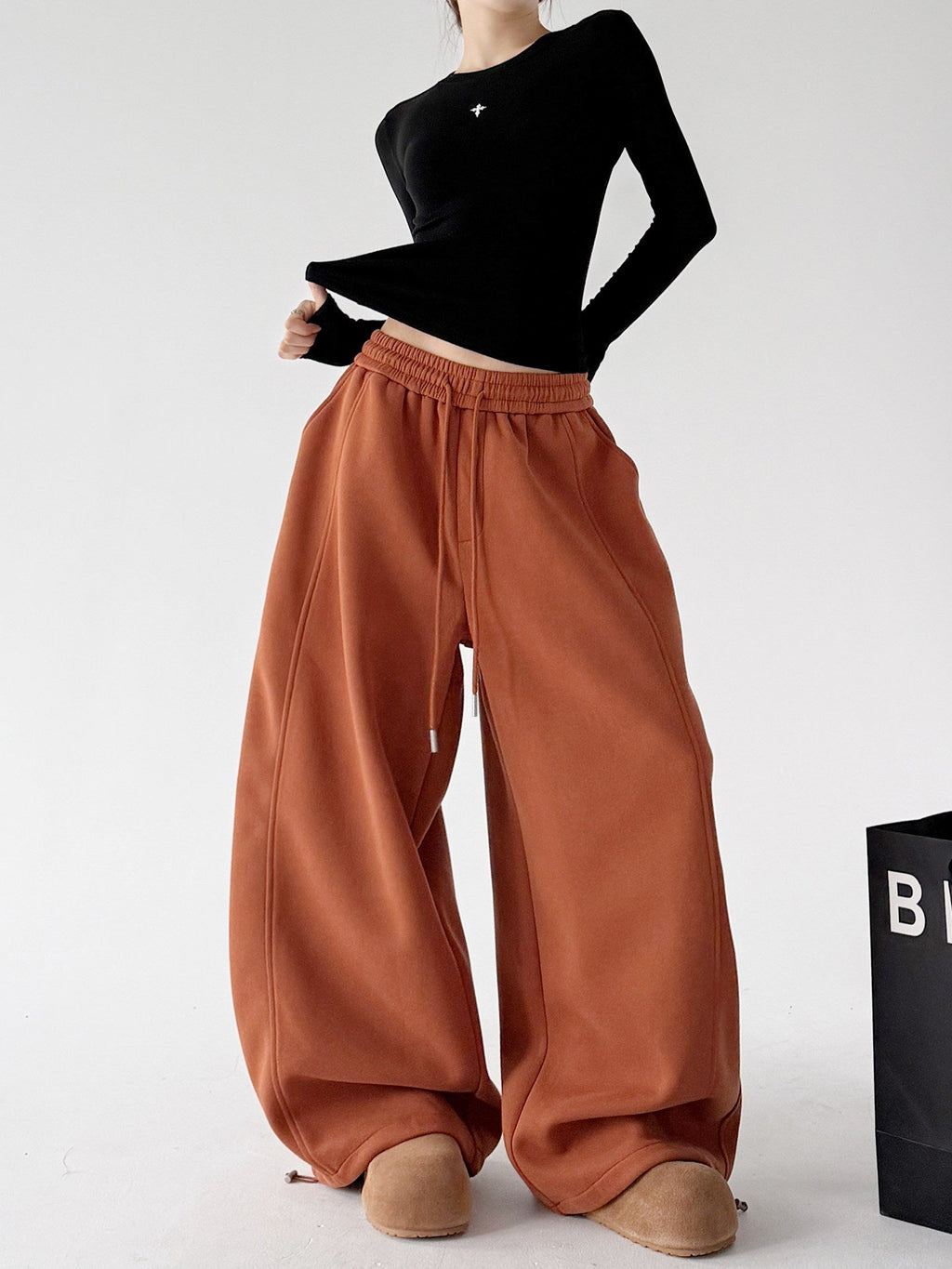 Low-Rise Balloon Sweatpants - CT237 - COPPING THREADS - CT ORIGINALS