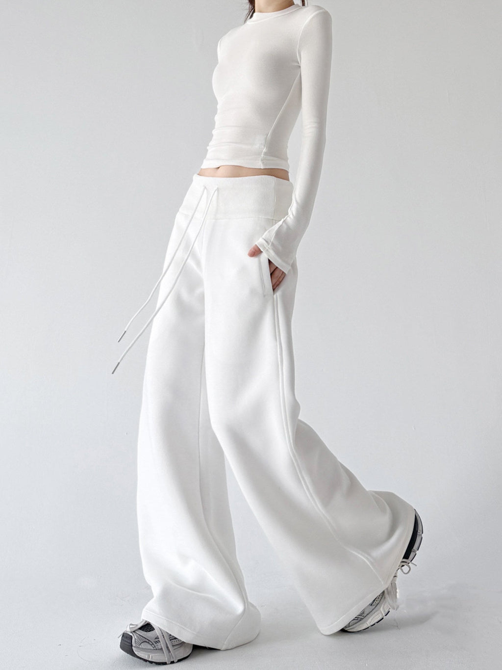 Low-Rise Flared Sweatpants - CT875 - COPPING THREADS - CT ORIGINALS