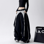 Low - Rise Lace - Trim Cargo Wide - Leg Pants - COPPING THREADS - CT Select