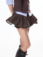 Low - Rise Ruffle Hem Mini Skort - COPPING THREADS - Jikoo