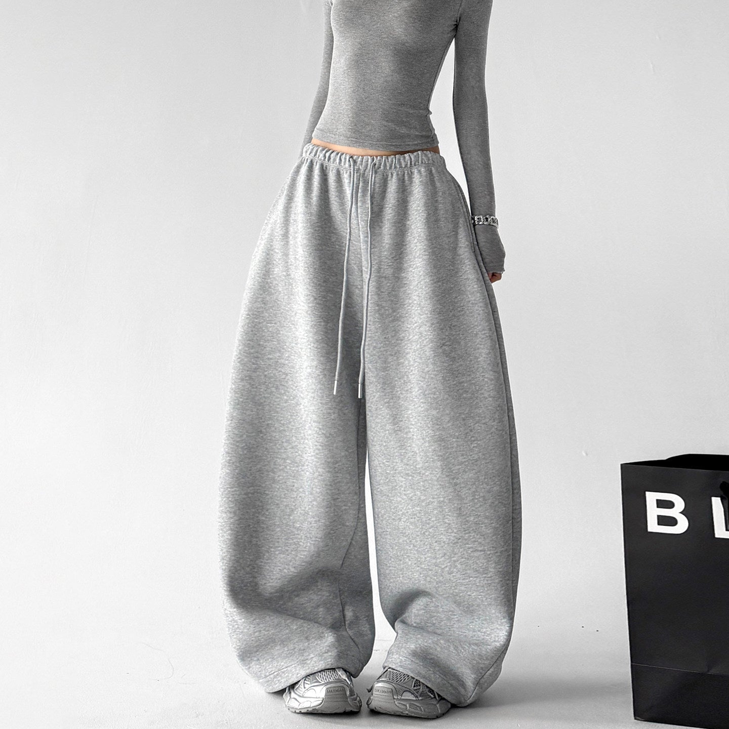 Low-Rise Wide-Leg Sweatpants - CT66244 - COPPING THREADS - CT ORIGINALS