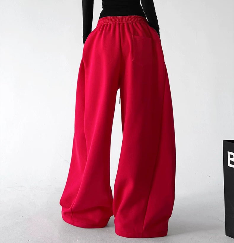 Lucky Girl Print Wide-Leg Sweatpants - COPPING THREADS - CT ORIGINALS