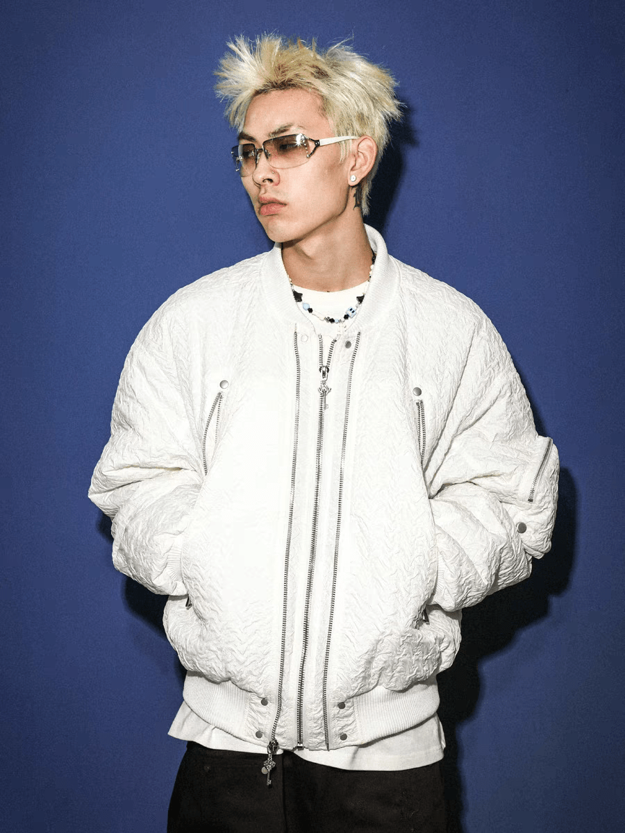 MA1 Flight Jacket Crinkled Cotton Outerwear - COPPING THREADS - TRECLUB