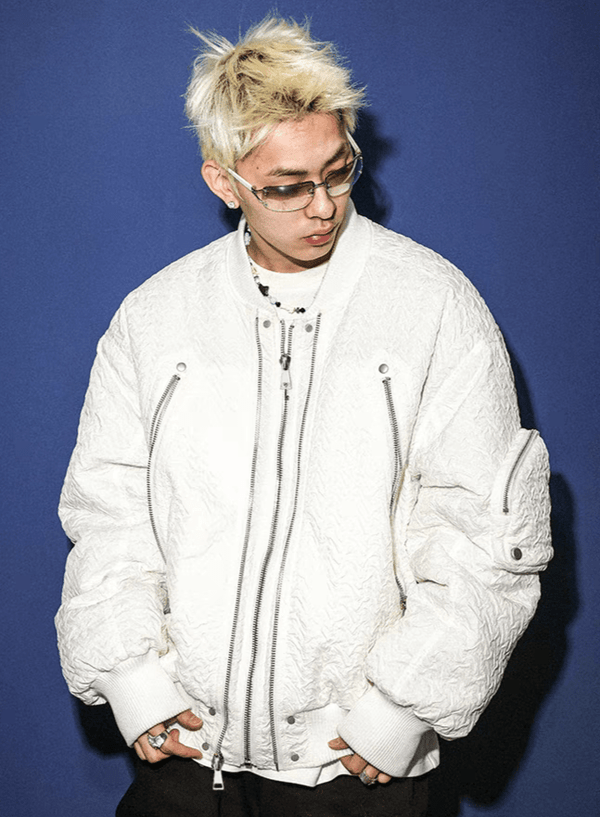 MA1 Flight Jacket Crinkled Cotton Outerwear - COPPING THREADS - TRECLUB