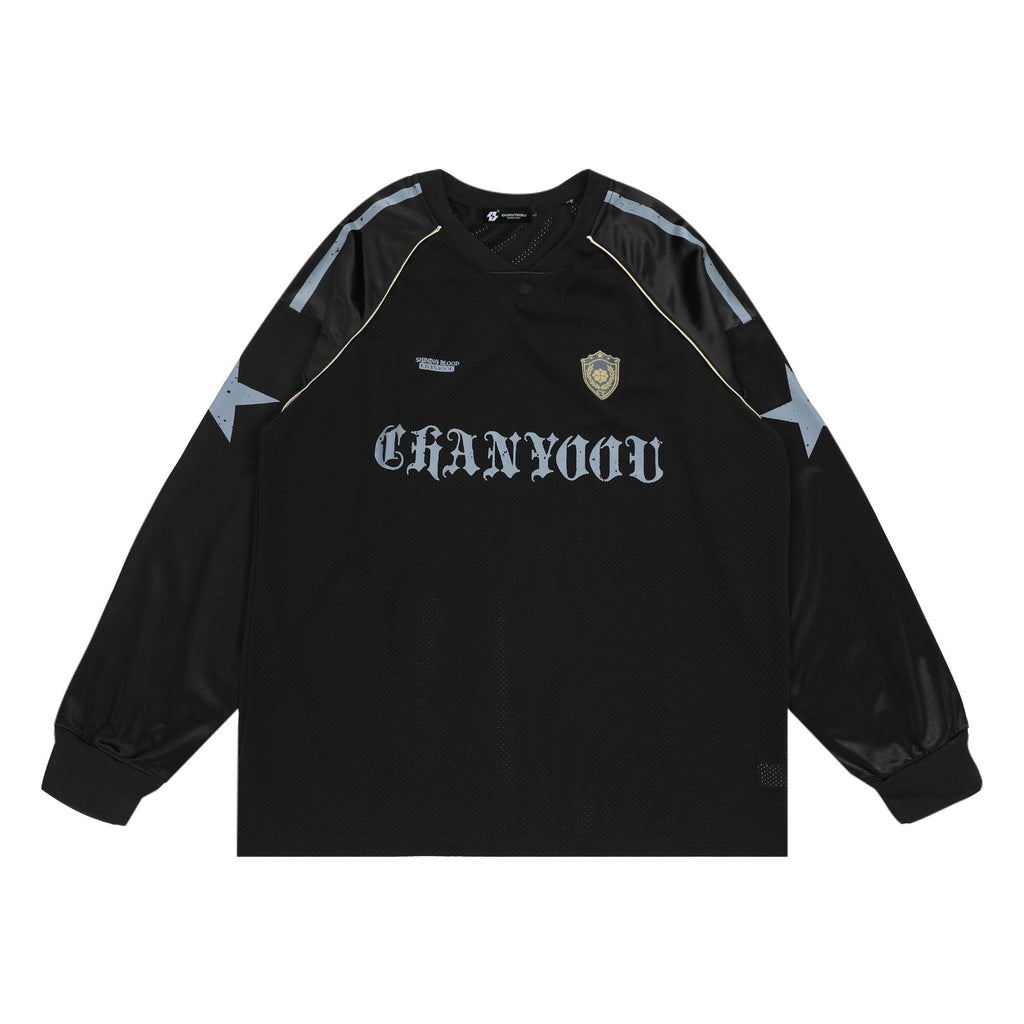 Mesh Breathable Long Sleeve Jersey Tee - COPPING THREADS - CHICISLAND