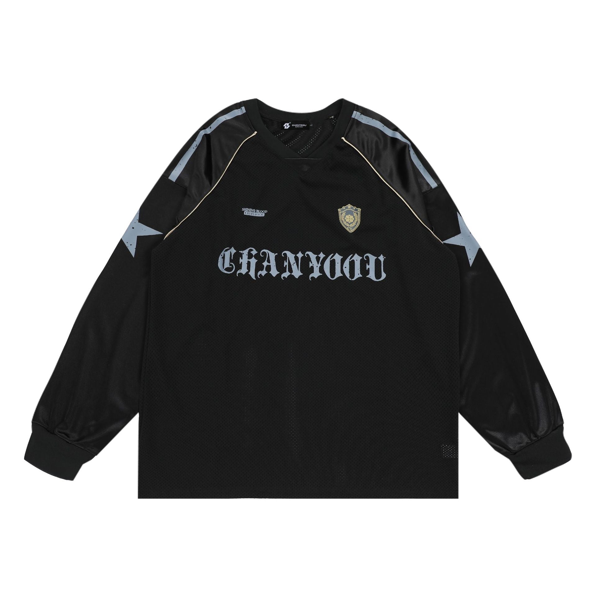 Mesh Breathable Long Sleeve Jersey Tee - COPPING THREADS - CHICISLAND