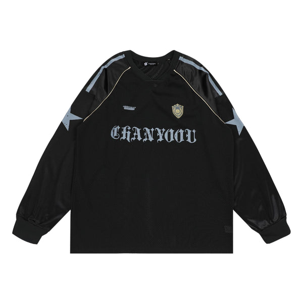Mesh Breathable Long Sleeve Jersey Tee - COPPING THREADS - CHICISLAND