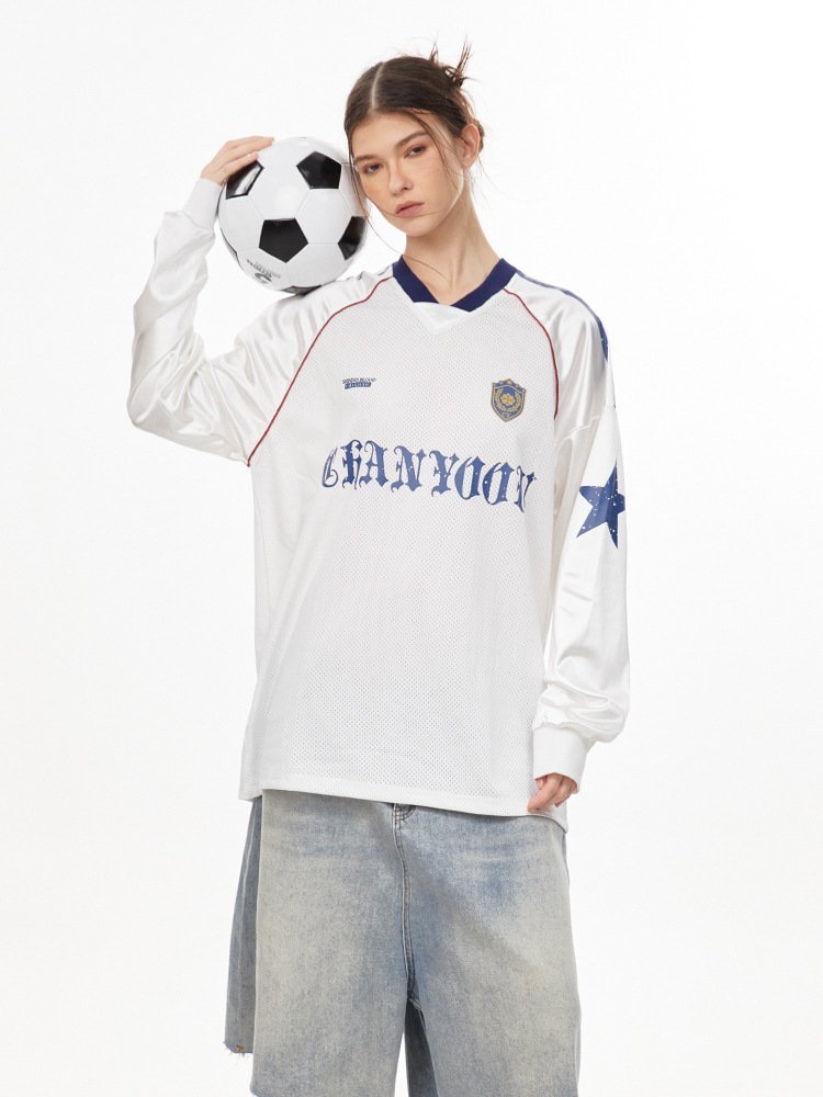 Mesh Breathable Long Sleeve Jersey Tee - COPPING THREADS - CHICISLAND