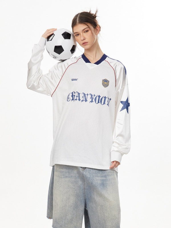 Mesh Breathable Long Sleeve Jersey Tee - COPPING THREADS - CHICISLAND