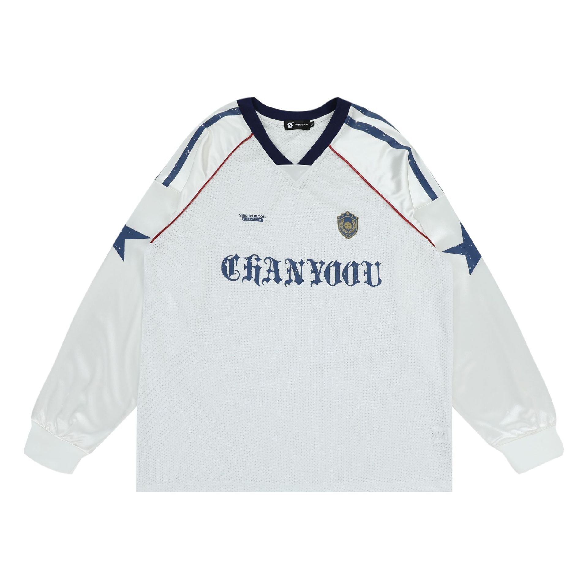 Mesh Breathable Long Sleeve Jersey Tee - COPPING THREADS - CHICISLAND