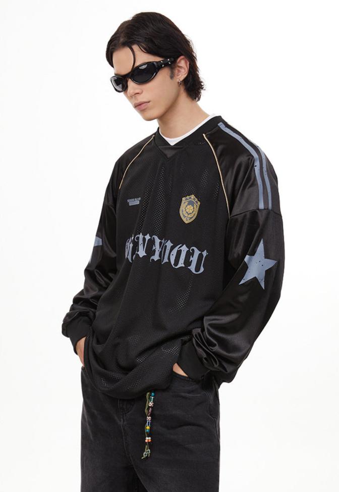 Mesh Breathable Long Sleeve Jersey Tee - COPPING THREADS - CHICISLAND