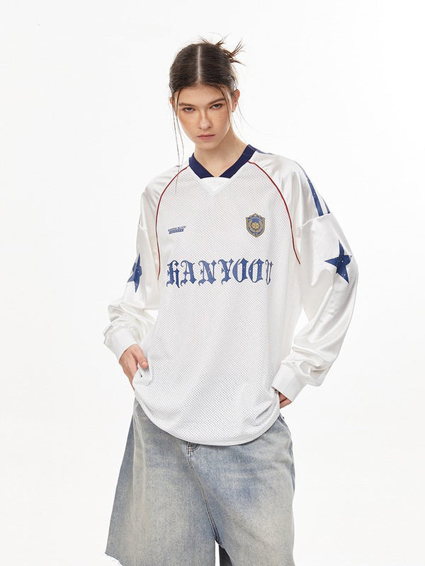 Mesh Breathable Long Sleeve Jersey Tee - COPPING THREADS - CHICISLAND