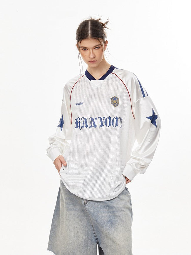 Mesh Breathable Long Sleeve Jersey Tee Main Image