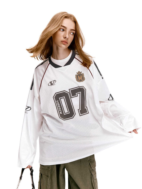 Mesh Jerseyfit Long Sleeve Athletic Shirt - COPPING THREADS - CHICISLAND