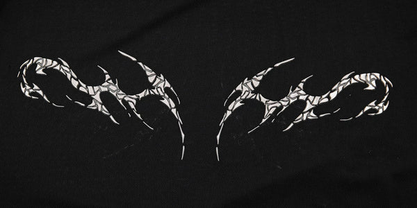 Mesh Metal-Graphic Fitted Long-Sleeve Top - COPPING THREADS - Argue Culture