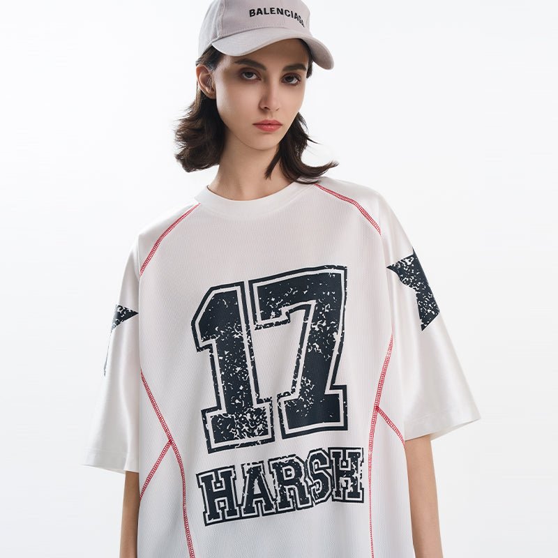 Mesh Panel Raglan Sleeve Boxing Tee - COPPING THREADS - Harsh and Cruel