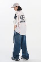 Mesh Panel Raglan Sleeve Boxing Tee - COPPING THREADS - Harsh and Cruel