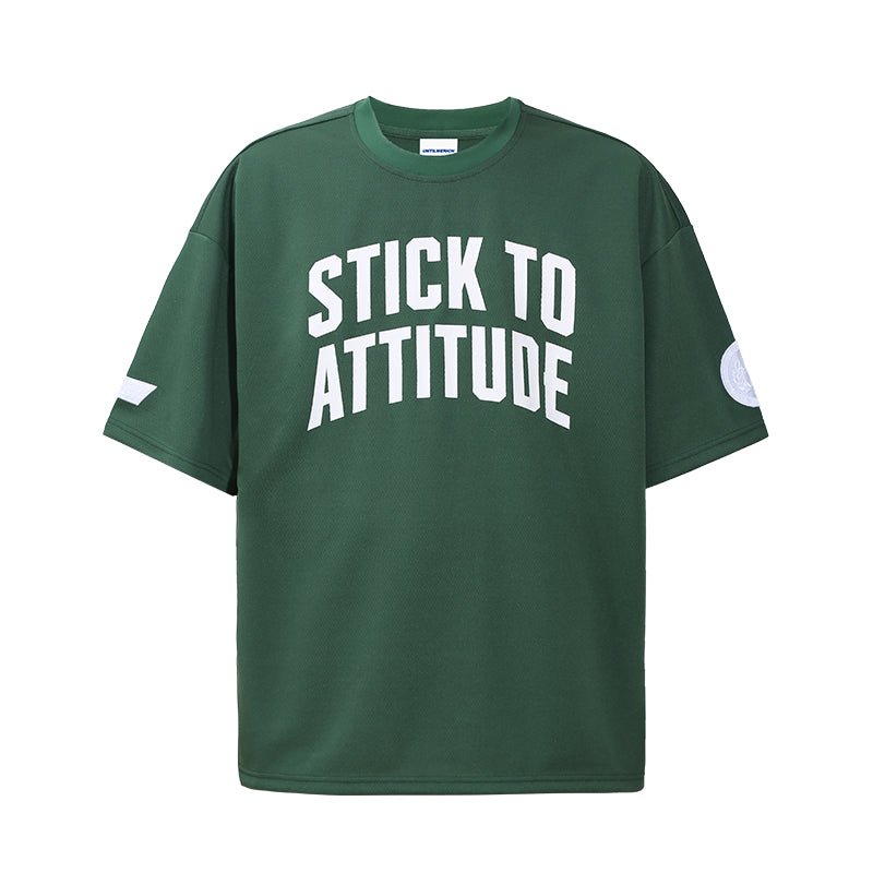 Mesh Quick - Dry Letter Print Tee - COPPING THREADS - CT Select