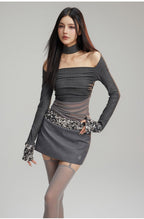 Mesh Sequin Patchwork Knit Skirt Set - COPPING THREADS - CT Select