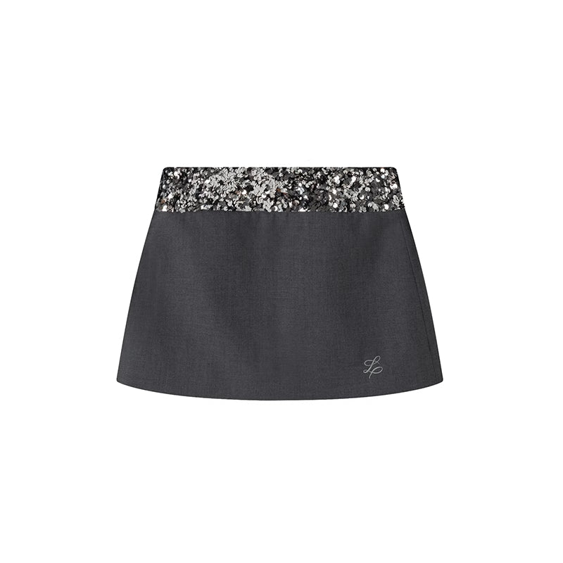 Mesh Sequin Patchwork Knit Skirt Set - COPPING THREADS - CT Select