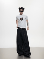 Metal Bead Heartbreak Embellished Fitted Tee - COPPING THREADS - ArguE CulturE