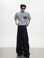 Metal Bead Heartbreak Embellished Fitted Tee - COPPING THREADS - ArguE CulturE