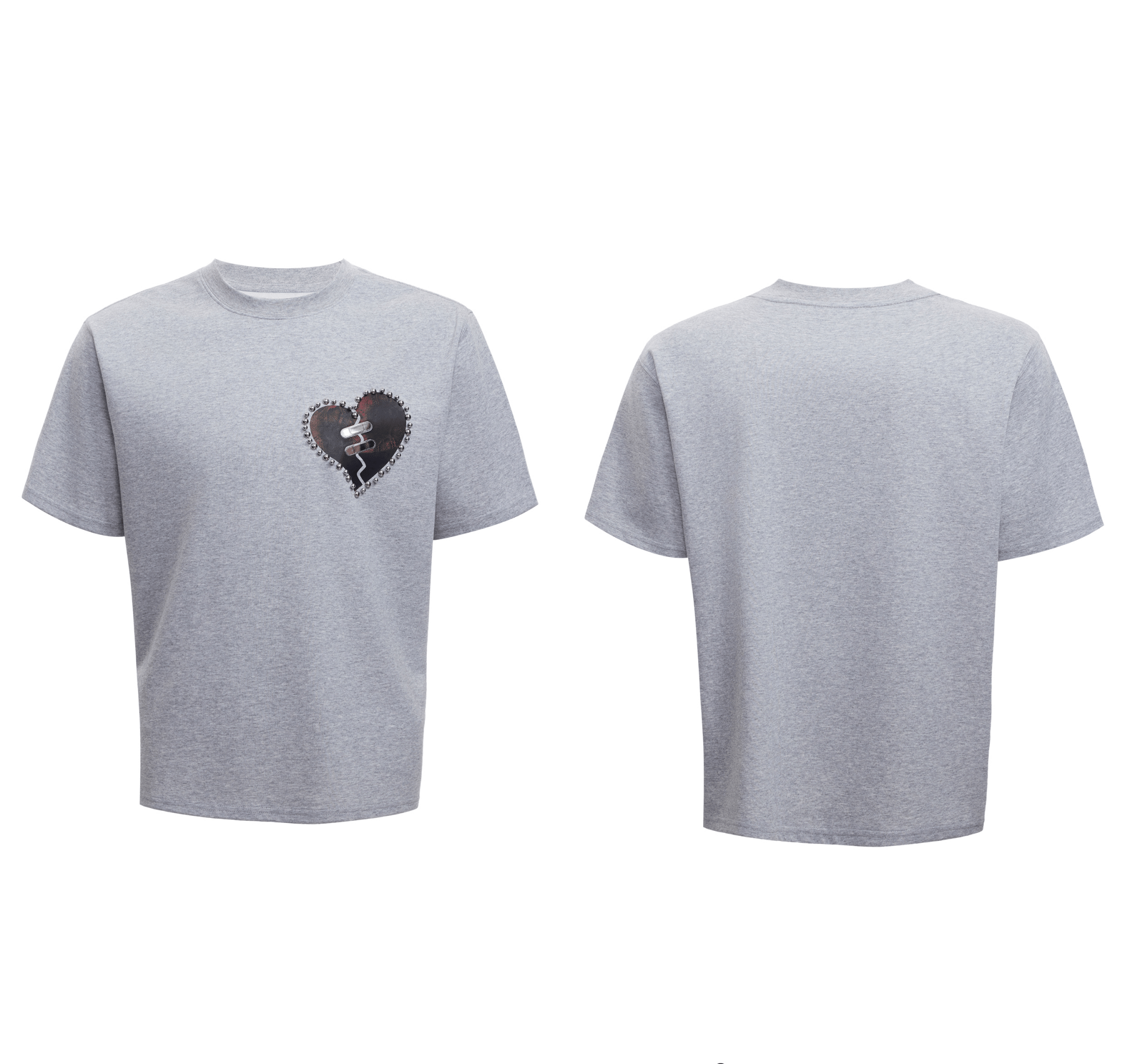 Metal Bead Heartbreak Embellished Fitted Tee - COPPING THREADS - ArguE CulturE