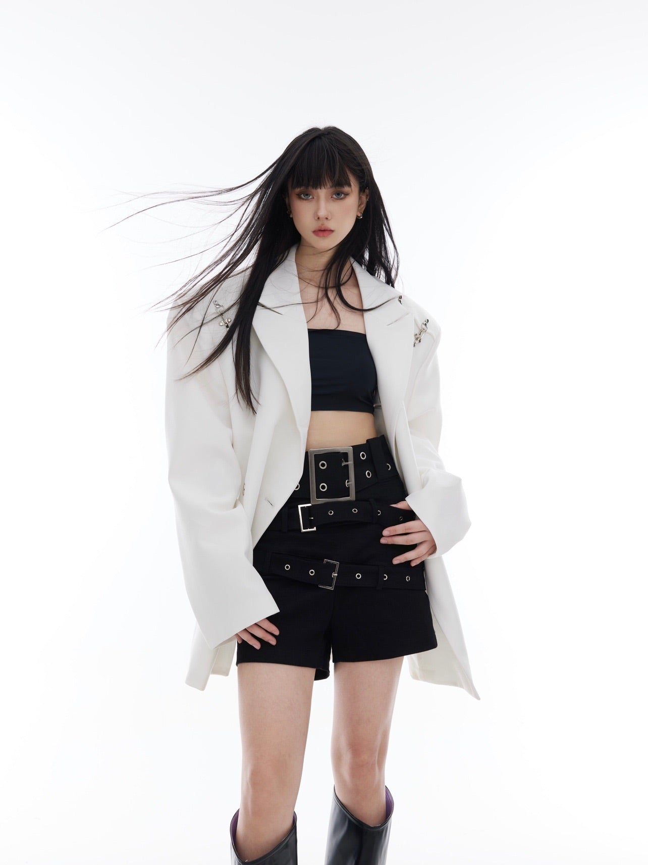 Metal Buckle One - Shoulder Blazer - COPPING THREADS - CT Select