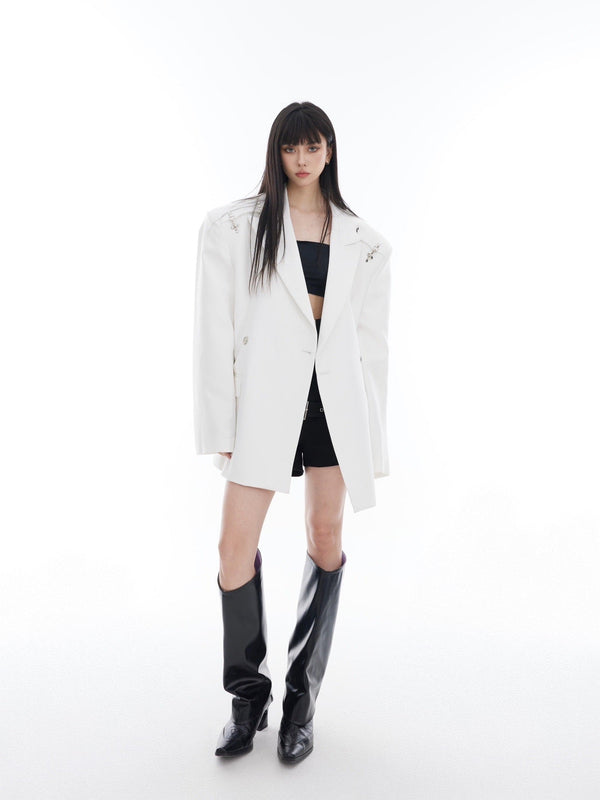 Metal Buckle One - Shoulder Blazer - COPPING THREADS - CT Select