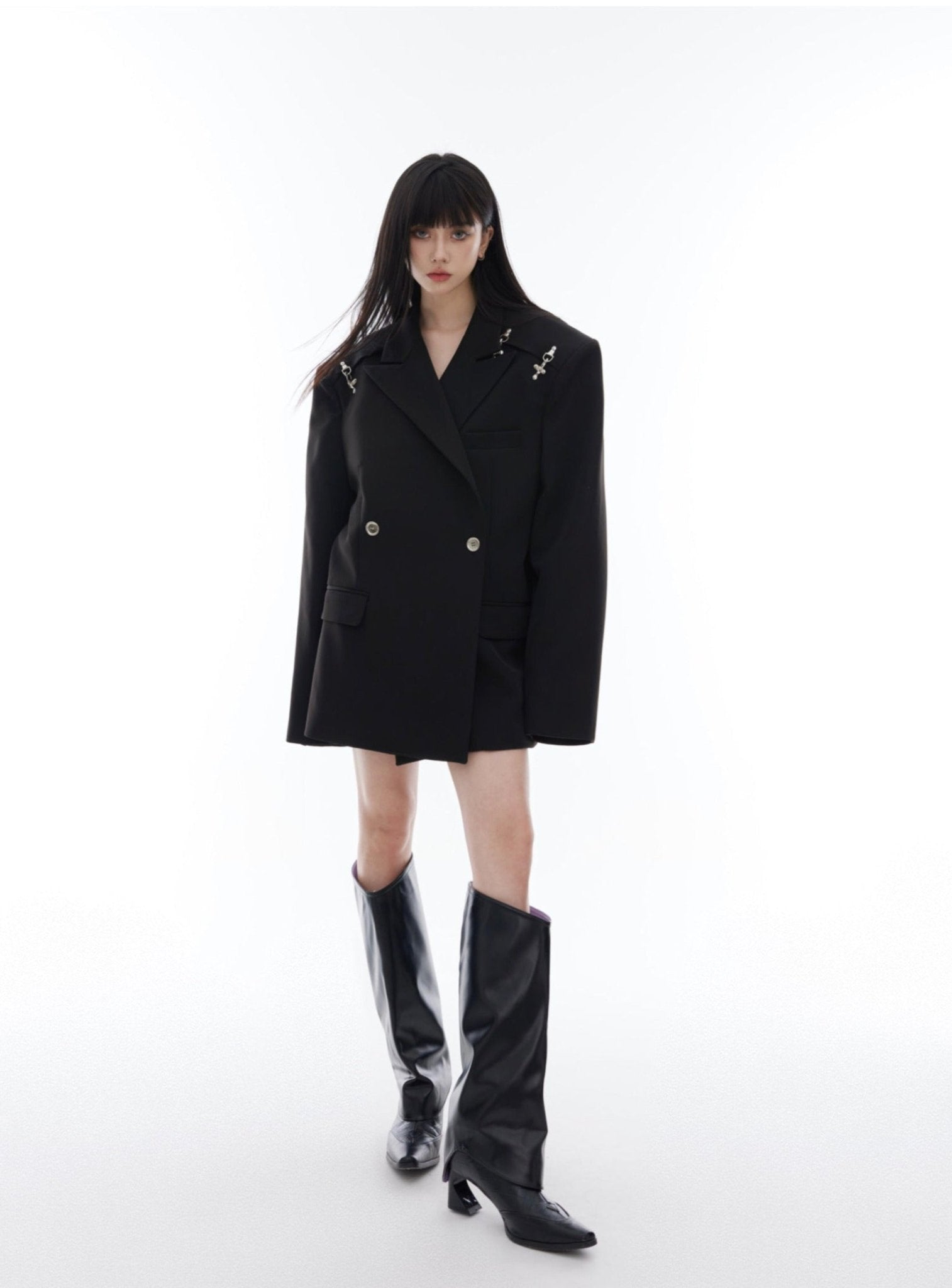 Metal Buckle One - Shoulder Blazer - COPPING THREADS - CT Select