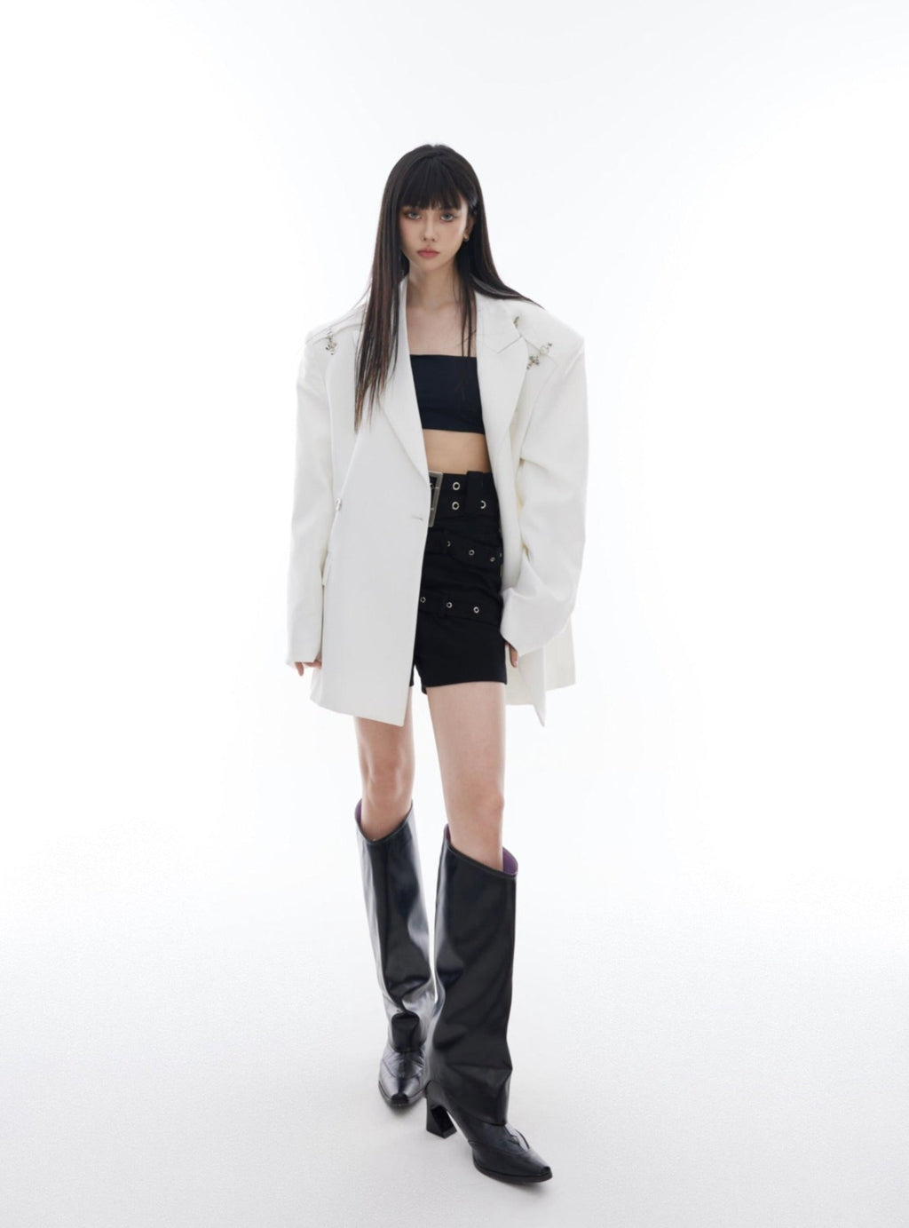 Metal Buckle One - Shoulder Blazer - COPPING THREADS - CT Select