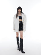 Metal Buckle One - Shoulder Blazer - COPPING THREADS - CT Select