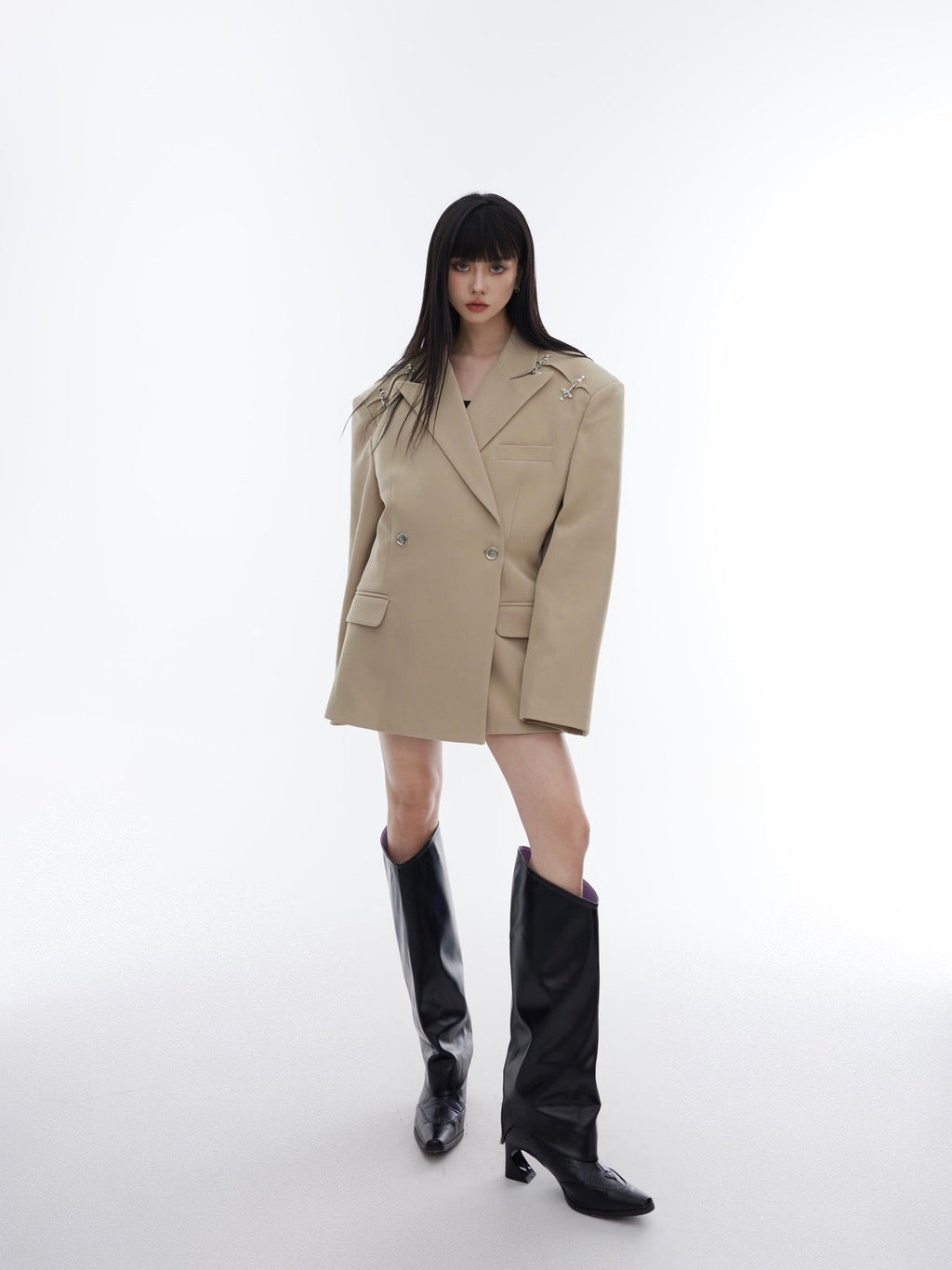 Metal Buckle One - Shoulder Blazer - COPPING THREADS - CT Select