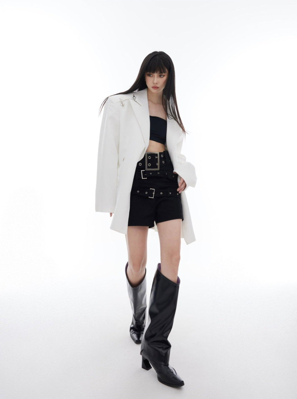 Metal Buckle One - Shoulder Blazer - COPPING THREADS - CT Select