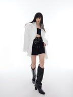 Metal Buckle One - Shoulder Blazer - COPPING THREADS - CT Select