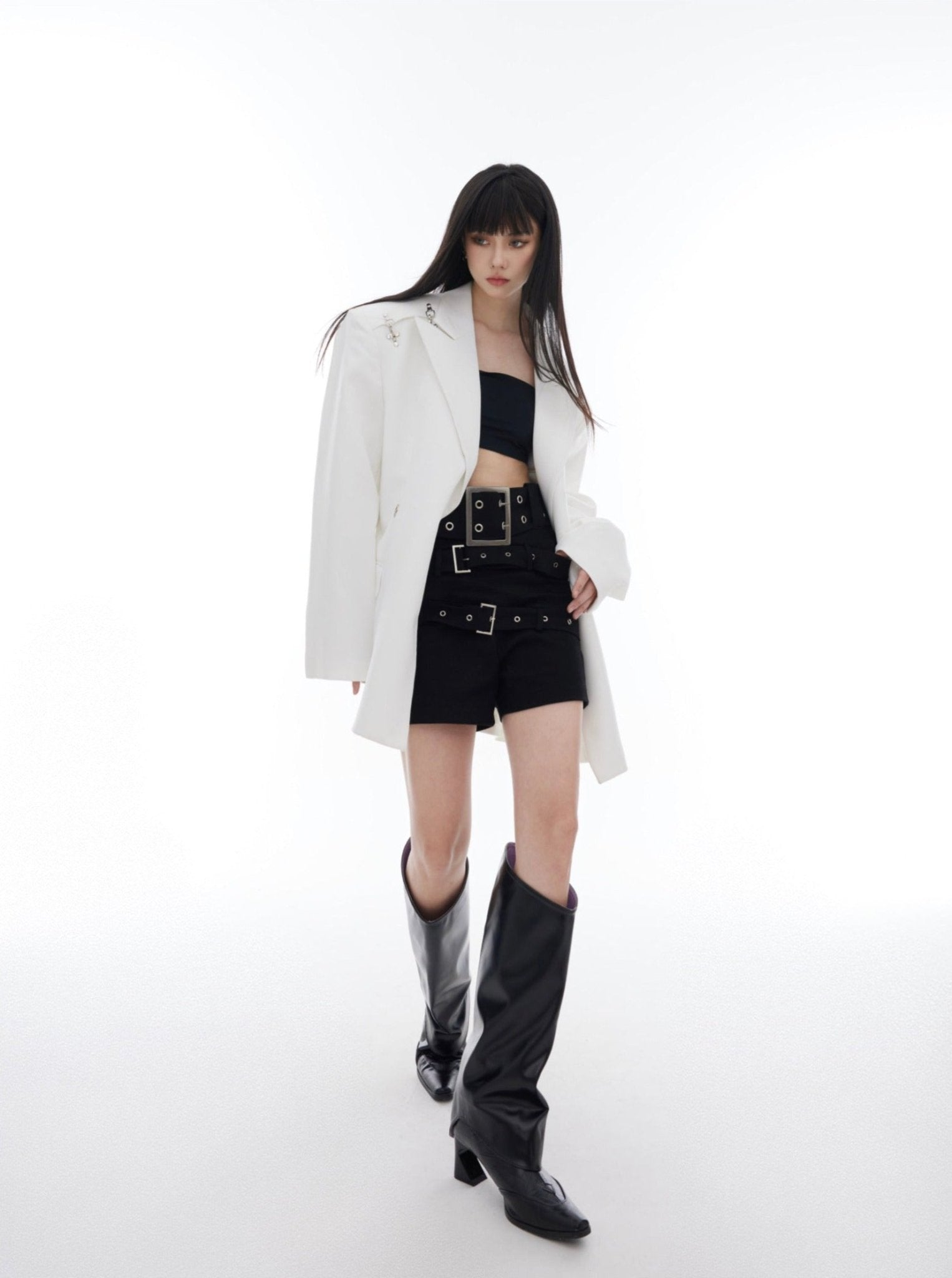 Metal Buckle One - Shoulder Blazer - COPPING THREADS - CT Select