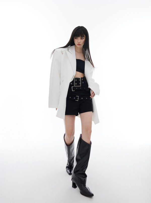 Metal Buckle One - Shoulder Blazer - COPPING THREADS - CT Select