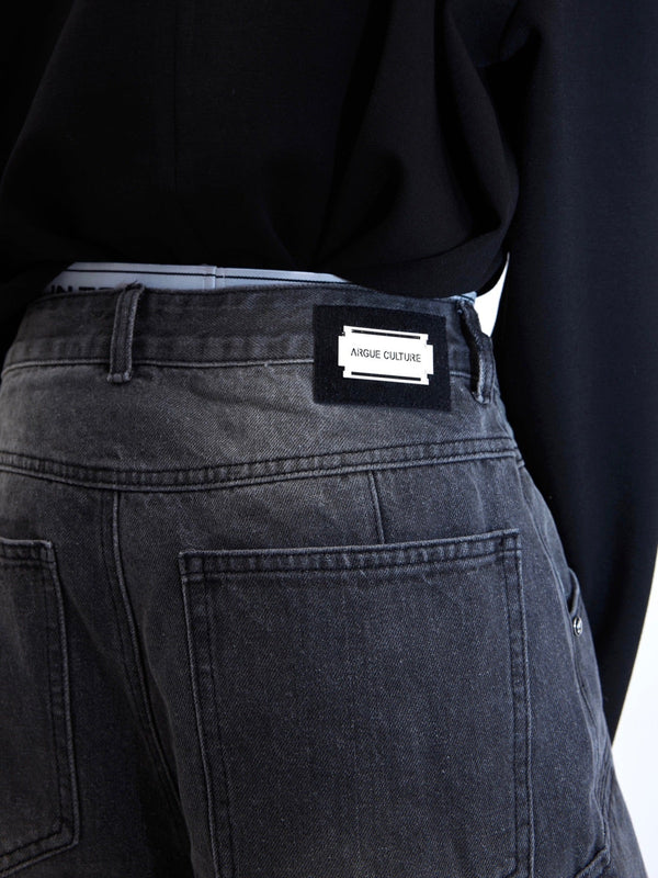 Metal Buckles Deconstructed Double - Layer Denim - COPPING THREADS - ArguE CulturE