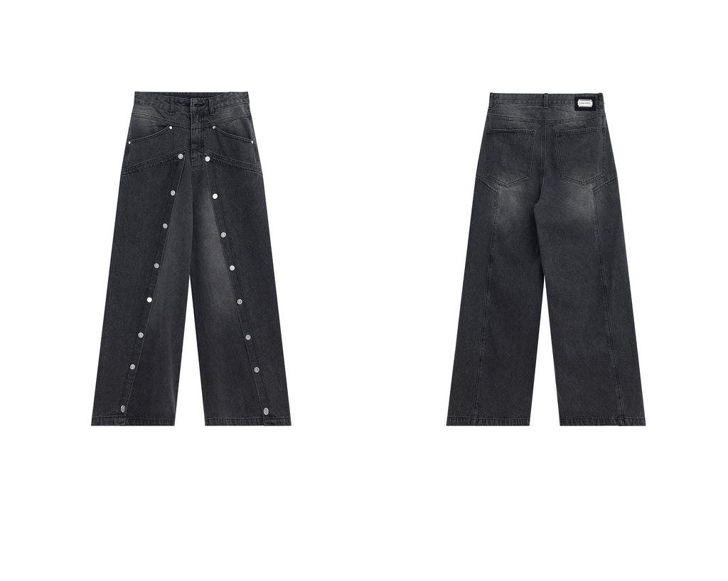 Metal Buckles Deconstructed Double - Layer Denim - COPPING THREADS - ArguE CulturE