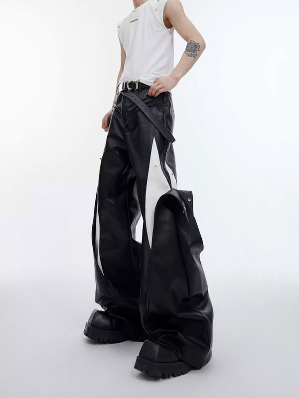 Metal-Button Panelled Wide-Leg Pants - COPPING THREADS - Argue Culture